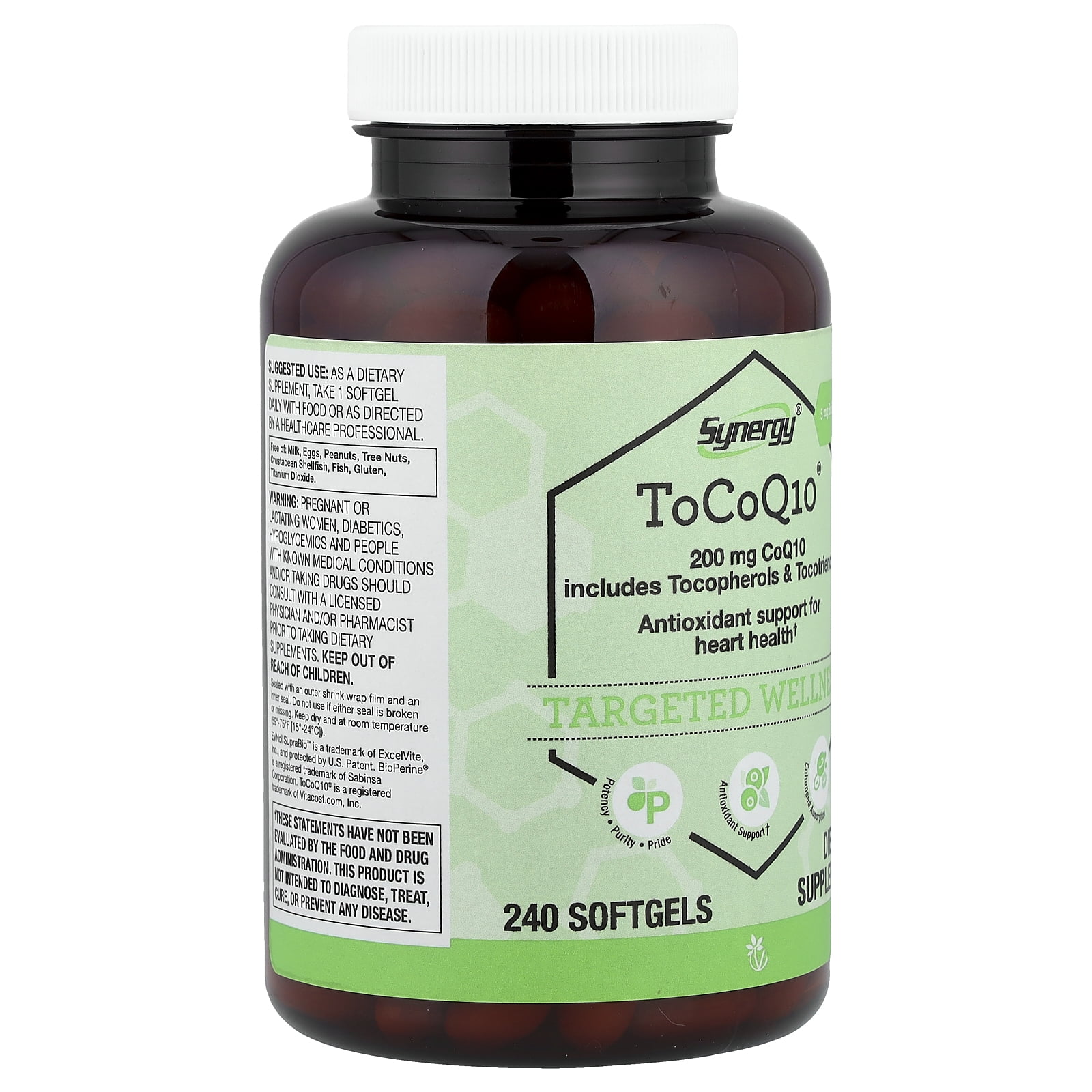 Vitacost Synergy®, ToCoQ10®, 240 Softgels
