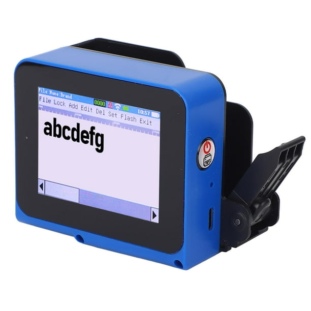 Impresora De Inyección De Tinta Portátil, Compatible Con Varios Idiomas Batería De 1500 MAh Codificador De Inyección De Tinta Portátil Interfaz USB De 3,5 Mm 12,7 Mm Para
