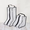 thumbnail image 5 of Uxcell Boots Storage Bag, Dust Proof Tall / Short Boots Carry Bags for Travel, Black White 2 Pack, 5 of 6