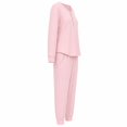 thumbnail image 4 of Set Pijama Simply Basic para Mujer, Manga Larga Rosa Talla G 2 piezas, 4 of 4