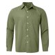 thumbnail image 2 of Camisa informal de color liso con botones para hombre: prenda cómoda de manga larga para el día a día y la playa, poliéster y algodón, tallas S-XXXL., 2 of 8