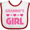 thumbnail image 3 of Inktastic Grammy's Girl Granddaughter Girls Baby Bib, 3 of 4