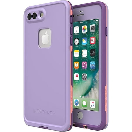 LifeProof FR Series Waterproof Case for iPhone 8 Plus & iPhone 7 Plus Only - Non-Retail Packaging - Chakra Rose/Fusion Coral/Royal Lilac
