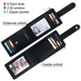 thumbnail image 4 of Badiya RFID Card Holder Wallet for Women Slim Wallets Bifold Women Multi Card Case Zipper Coin Purse, 4 of 9
