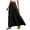 Black., variant on Akafmk Plus Size Womens Skirts,Long Skirts for Women Maxi Boho Skirt,Solid Color High Waisted Tiered Skirts Loose Fitting Vacation Beach Long Skirts