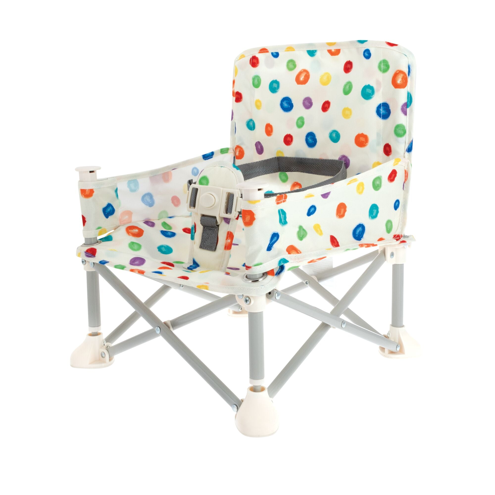 Nuby Pop-Up Portable Booster Seat with Removable Tray, Circles