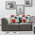 thumbnail image 3 of Nawypu  Poppy Floral Pillow Covers 2pcs Spring Red Flowers Gifts Decorative Throw Pillow Cases 2pcs Outdoor for Sofa Couch Bar Club Valentines Day Decor 22x22in, 3 of 6