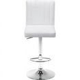 thumbnail image 3 of Meridian Furniture Joel Tabouret Réglable en Velours 33"H Blanc (Ensemble de 2), 3 of 5