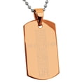 thumbnail image 4 of Tioneer Stainless Steel John 3:16 Bible Verse Engraved Dog Tag CZ Pendant, 4 of 4