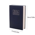 thumbnail image 1 of Book Safe for Men, Hidden Storage Cabinet with Key Lock, Portable Metal Lockbox for Valuables, 1 Count, 1 of 2