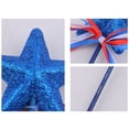 thumbnail image 2 of Ornamentos Colgantes La Del Día Los Caídos Glitter Star Bow Picks Foam Sticks Favors Fiesta Independencia (6pcs), 2 of 9