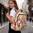 thumbnail image 6 of HELLHERO Capybara Boba Tea School Bookbag with Adjustable Shoulder Strap Waterproof School Bag, Multiple Zipper Pockets 17 pollici Zaino per ragazze for Campus Travel Elementary School, 6 of 7