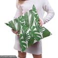 thumbnail image 5 of Ambesonne Philodendron Fabric by the Yard Upholstery, Summer Tropical Jungle, 1 Yard, Fern Green Olive Green, 5 of 5