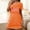 Orange, variant on Elvqul Sleepwear for Women Short Sleeve Round Neck Womens Sleepwear Oversized Casual Printed Short Nightgowns Valentine's Day Sky Blue
