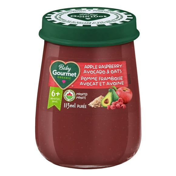 Baby Gourmet Organic Baby Food Jar Apple Raspberry Avocado & Oats