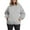 Light Gray, variant on dGslk Women's Plus Size Fleece Hoodie Sweatshirt Casual Long Sleeve Pullover with Kangaroo Pocket Soft Warm Oversized Top Black L
