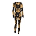 thumbnail image 5 of Utoimkio Button Down Onesie Pajamas for Women One Piece Long Sleeve Pajamas for Women Thermal Underwear Union Suit Sleepwear Jumpsuit S-XXXL, 5 of 8