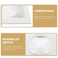 thumbnail image 3 of HONMEET White Bathroom Exhaust Fan Cover with Spring Lock Design for Vent ABS Material Square Ceiling 13.4x13.4 Inches, 3 of 8