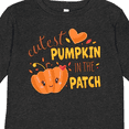 thumbnail image 4 of Inktastic Cutest Pumpkin in the Patch with Orange Heart Boys or Girls Long Sleeve Toddler T-Shirt, 4 of 5