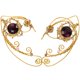 thumbnail image 4 of Golden Alloy Ear Cuff Clip Non Piercing Earrings for Women with Creative Flower Pearl Design 1 Pair, 4 of 5