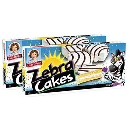 Little Debbie Snacks Zebra Cakes, 10-Count Box (Zebra Cake, 2)
