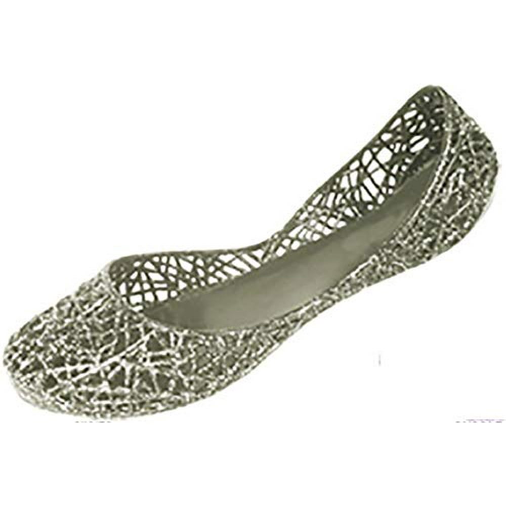 clear jelly ballet flats