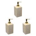thumbnail image 3 of kurtrusly Practical Pump Bottle Shampoo Dispenser for Home Kitchen Grave 500ml 3Set, 3 of 6