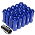 thumbnail image 1 of J2 Engineering LN-T7-026-15-BL J2 Engineering 7075 -T6 Forged Aluminum M12 x 1.5 20 Pcs 70mm Open End Lug Nut Set w/ Adapter ( Blue ), 1 of 6
