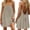 Khaki, variant on Backless Cami Dresses for Women Low Back Lounge Dress Women's Solid Color Backless Cami Dress