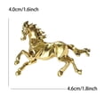 thumbnail image 5 of SmartBy Brooch Pin Retro Enamel Horse Design Badge Clothes Hats Bags Scarves Collar Lapel Brooch Artistic Accessory, 5 of 7