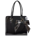 thumbnail image 1 of Bolsa Tote Bjx Fashion Charol Negro Elegante 31x35x15 cm, 1 of 4