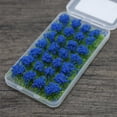 thumbnail image 4 of Mini Flowers Cluster DIY Green Plant Static Grass Tufts for Layout Sand Table Blue, 4 of 6