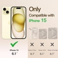 thumbnail image 2 of JETech Electroplated Case for iPhone 15 6.1-Inch, Camera Lens Full Protection, Compatible with MagSafe Wireless Charging, Shockproof Soft TPU Phone Cover (Gold), 2 of 7