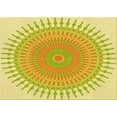 thumbnail image 1 of Ahgly Company Machine Washable Indoor Rectangle Transitional Orange Gold Area Rugs, 3' x 5', 1 of 7