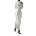 thumbnail image 4 of Coduop Women's Bodycon Long Dress Skinny Tight Fitted Long Sleeve Maxi Dress Sundress, 4 of 5