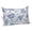 Blue, Periwinkle, White, variant on Navy Flowers Throw Pillow Cover, Pillowcase Protectors with Zipper, Breathable Decorative Lumbar Pillow Case Cover, Country Plants Pastoral Botanical Vintage Pillow Shams for Couch Sofa 16x24Inch