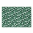 thumbnail image 1 of Banana Leaf Cutting Board, Palm Tree Passion Monstera Areca Palm Fan Palm and Banana Leaves, Decorative Tempered Glass Cutting and Serving Board, Small Size, Jade Green and White, by Ambesonne, 1 of 1