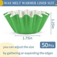 thumbnail image 2 of 50 Pcs Wax Melt Liners, Wax Melt Warmer Liners, Leakproof & Reusable Wax Melt Cups for Wax Burner, Wax Melters, Candle Warmers, Scented Wax, Plug Warmers, Electric Wax Warmers, 2 of 8