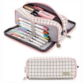 thumbnail image 2 of School Multifunctional Double Zipper Portable Canvas Large Capacity Pencil Case, 2 of 7