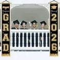 thumbnail image 2 of Coolmade Class of 2026 Graduation Porch Banners, 2 Pack Black Gold Congrats Grad Door Signs, 12x72 Inch Hanging Decorations for High School College Indoor Outdoor Graduation Party Supplies, 2 of 7