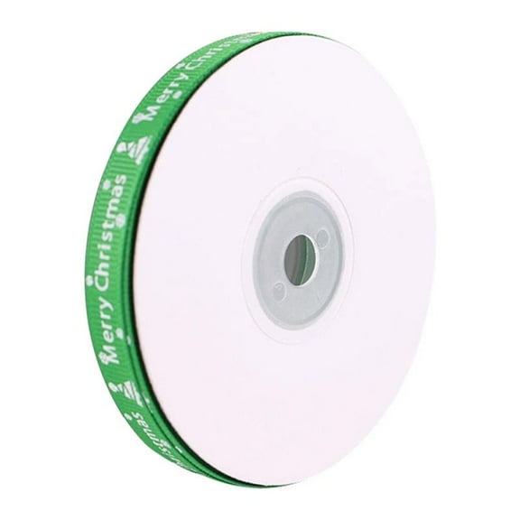 1 Rolls 25 Yard Christmas Fall Ribbons Festival Ribbons for Craft Wrapping Red Xmas Tree Grosgrain Ribbon for Wreath Hair Bows Christmas Party Home Decoration 3/8 Inch