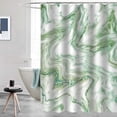 thumbnail image 4 of SPXUBZ Abstract Marble Polyester Shower Curtain with Hooks for Modern Bathroom Decor 72 x 72 in, 4 of 7