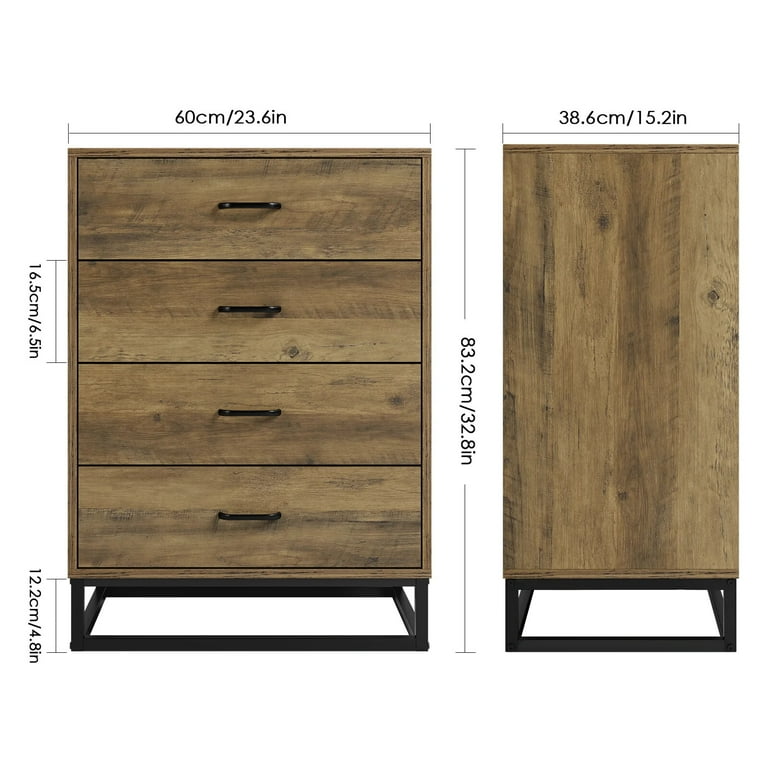 Homecho dresser outlet with 4 drawers