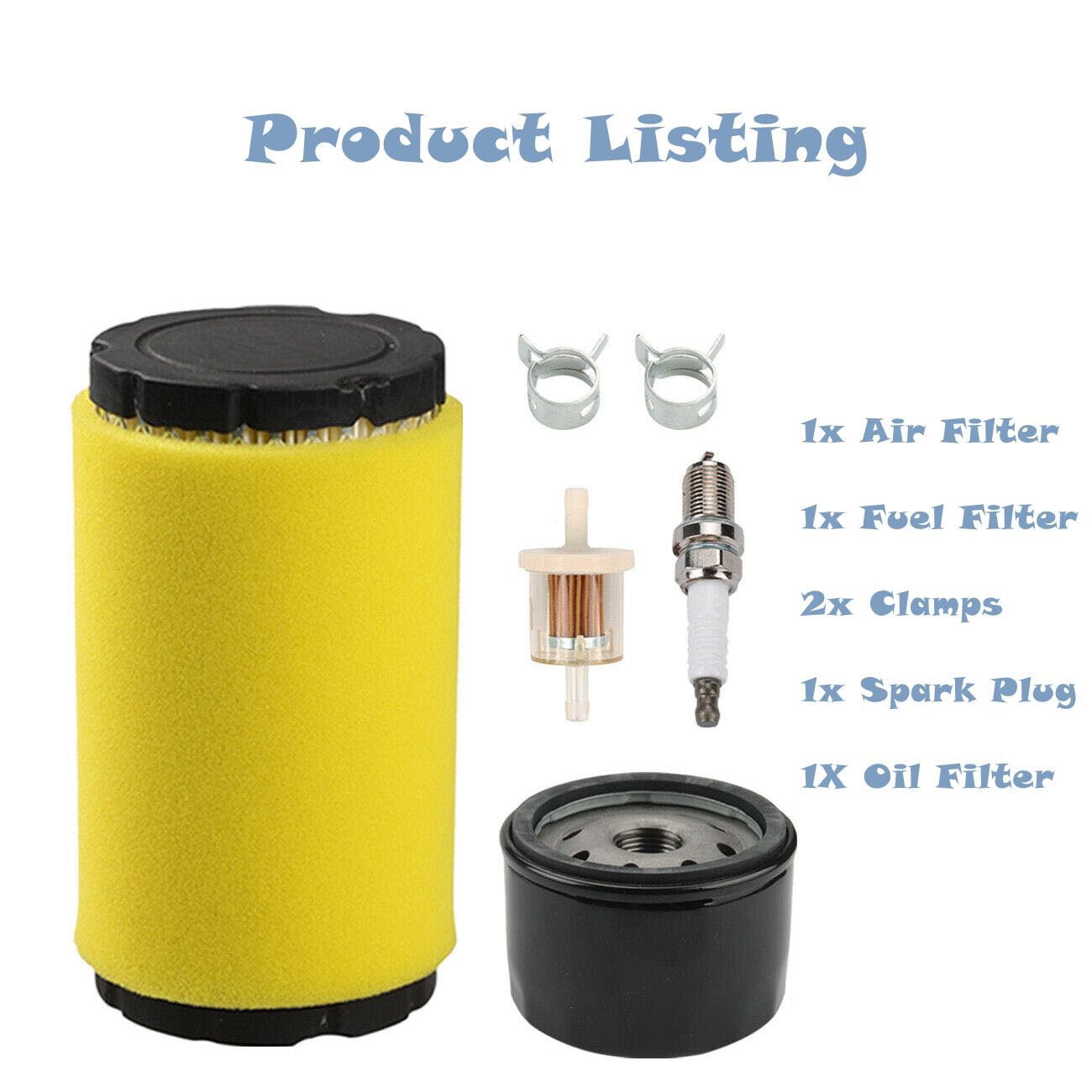 Lawn Mower Air Filter Kit 793569 793685 Fit for Briggs-Stratton Intake 20-21HP Engines