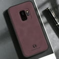 thumbnail image 4 of Nalacover Case for Samsung S9 Plus,Slim Luxury Premium PU Leather Non-Slip Grip Shockproof Bumper Anti-Scratch [ with Tempered Glass Screen Protector ] Cases for Samsung Galaxy S9 Plus, Wine Red, 4 of 8