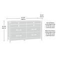 thumbnail image 4 of Sauder Carson Forge 6 Drawer Dresser, Lintel Oak Finish, 4 of 11