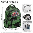 thumbnail image 4 of Garronmavis Green Camo Tractor Backpack for Boys, 17 Inch Lightweight School Bag for Ages 9-12, Elementary Backpack with 600D Breathable & Multi-Pockets, 4 of 7