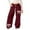 Wine, variant on Cute Little Girls Pants Lightweight Straight Leg Pockets Outdoor Clothes,Beige,4-5 Years