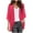 Hot Pink, variant on Womens Solid Elegant Puff Sleeve Chiffon Cardigan Loose Cover Up Casual Blouse Tops Travel Clothes Sun Protection Clothing Women