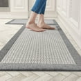 thumbnail image 1 of Kitchen Rugs and Mats Non Skid Washable, Absorbent Rug for Kitchen, Large Kitchen Floor Mats for in Front of Sink, 2 PCS Set 20"x32"+20"x48"(Gray), 1 of 6